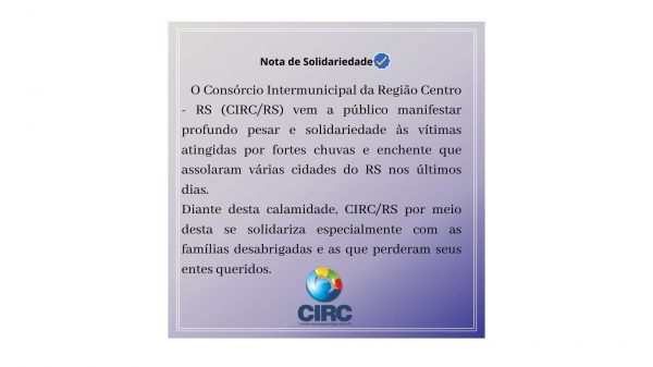Nota de Solidariedade
