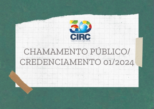 AVISO DE CHAMAMENTO PÚBLICO/CREDENCIAMENTO 01/2024