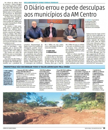 Municípios consorciados recebem pedido de desculpas!