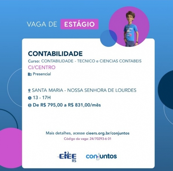 Vaga de estágio