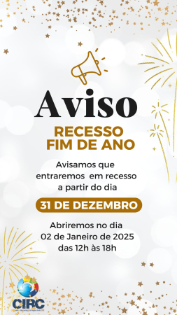 Aviso de recesso