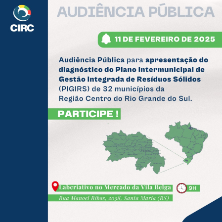 Apresentação do diagnóstico dos resíduos sólidos urbanos nos municípios do CIRC ser�...